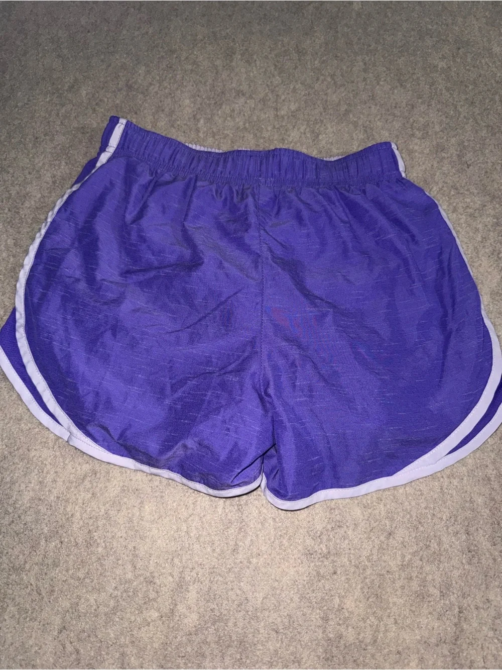 Nike Women's‎ Purple Athletic Shorts with White Trim